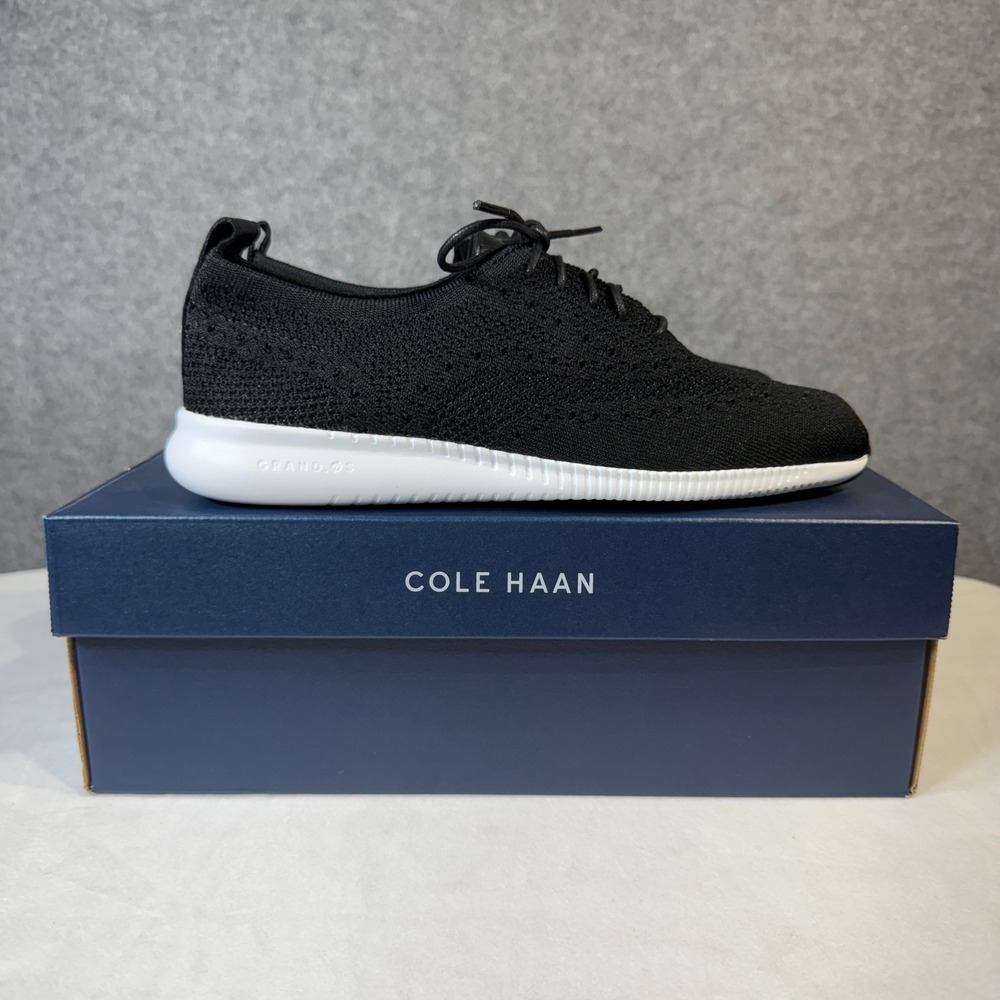 Cole Haan 2.ZEROGRAND Stitchlite Knit Oxford Black Sneakers Shoes